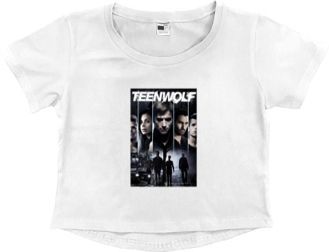 Women's Cropped Premium T-Shirt - Teen wolf - Mfest