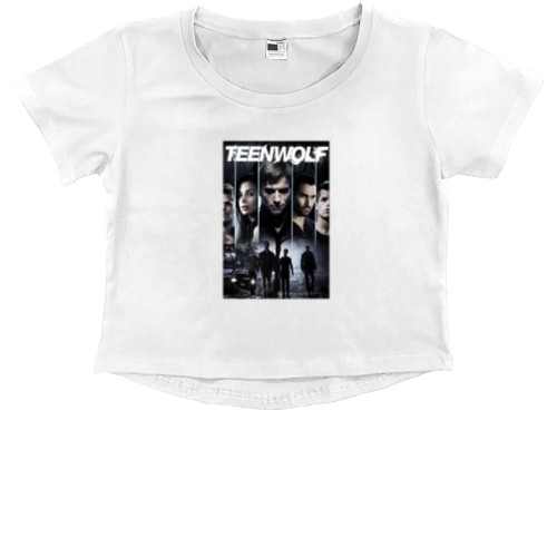 Kids' Premium Cropped T-Shirt - Teen wolf - Mfest