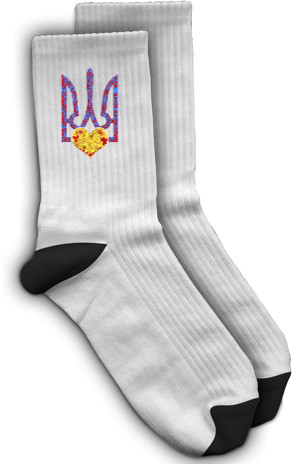 Socks - Герб Украины + Сердце - Mfest