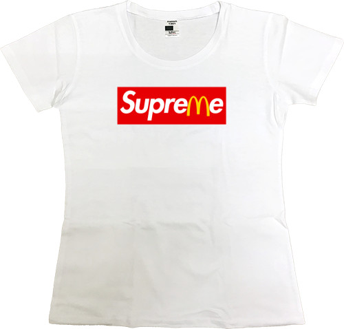 Women's Premium T-Shirt - Supreme McDonald's - Mfest