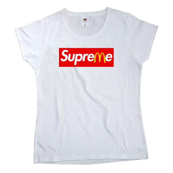 Women's T-shirt Fruit of the loom - Supreme McDonald's - Mfest