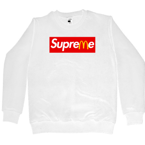 Women's Premium Sweatshirt - Supreme McDonald's - Mfest