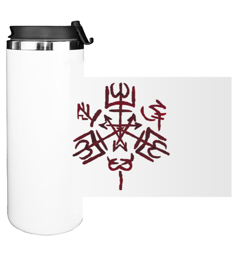 Water Bottle on Tumbler - Supernatural Logo - Mfest