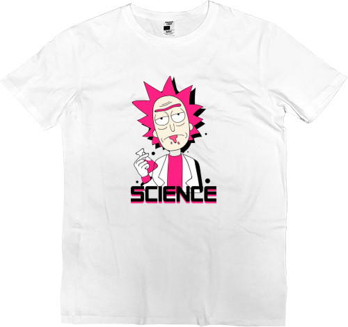 Men’s Premium T-Shirt - Rick and Morty Science - Mfest