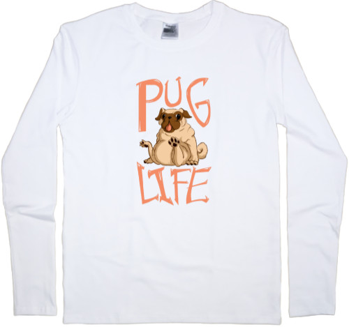 Men's Longsleeve Shirt - Pug life - Mfest