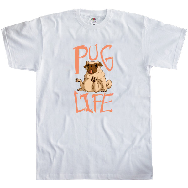 Kids' T-Shirt Fruit of the loom - Pug life - Mfest