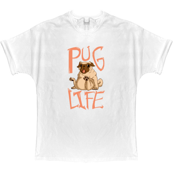 T-shirt Oversize - Pug life - Mfest