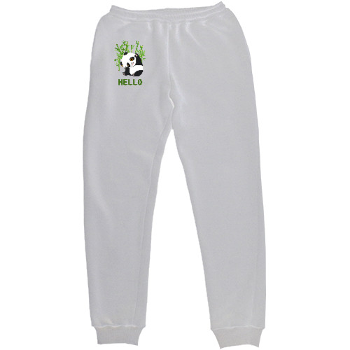 Kids' Sweatpants - panda hello - Mfest