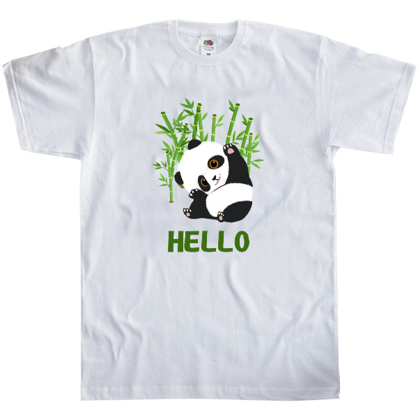 Kids' T-Shirt Fruit of the loom - panda hello - Mfest