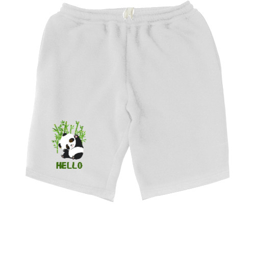 Men's Shorts - panda hello - Mfest