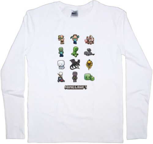 Men's Longsleeve Shirt - Minecraft Art 2 - Mfest