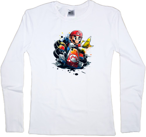 Women's Longsleeve Shirt - Mario Art - Mfest