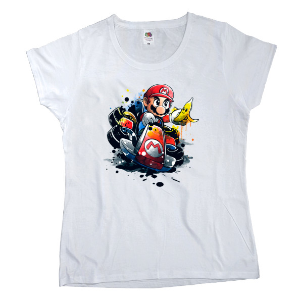 Women's T-shirt Fruit of the loom - Mario Art - Mfest