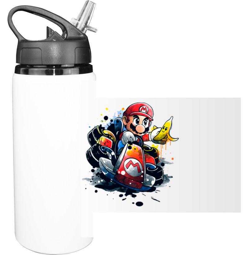 Sport Water Bottle - Mario Art - Mfest