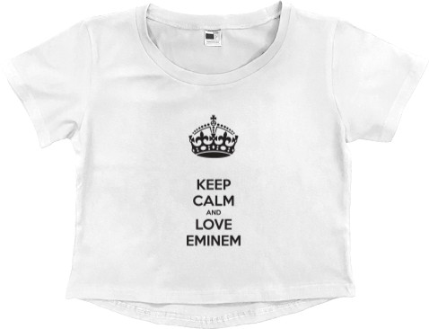 Women's Cropped Premium T-Shirt - Love Eminem - Mfest