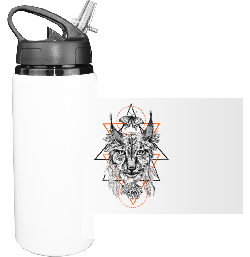 Sport Water Bottle - cat art - Mfest