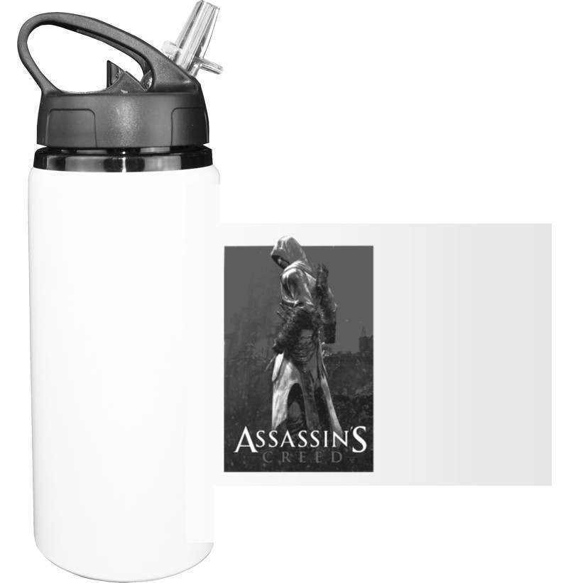 Sport Water Bottle - Assassin's Creed Gray - Mfest