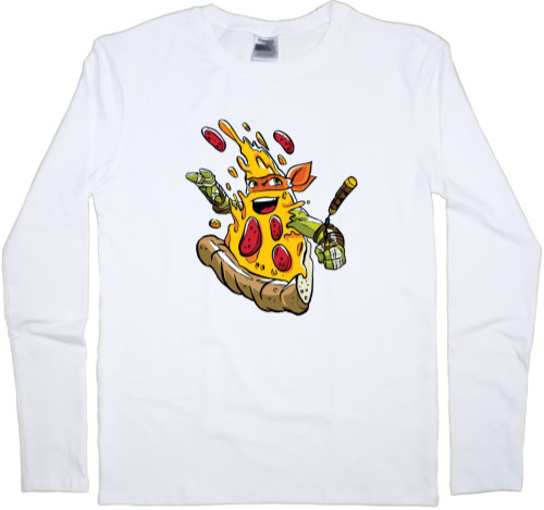 Kids' Longsleeve Shirt - Pizza Teenage Mutant Ninja Turtles - Mfest