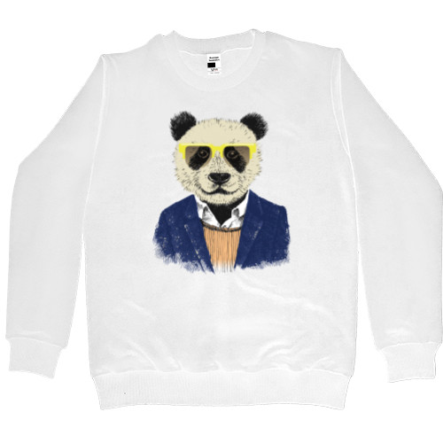 Men’s Premium Sweatshirt - Panda in a suit - Mfest