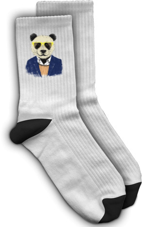 Socks - Panda in a suit - Mfest