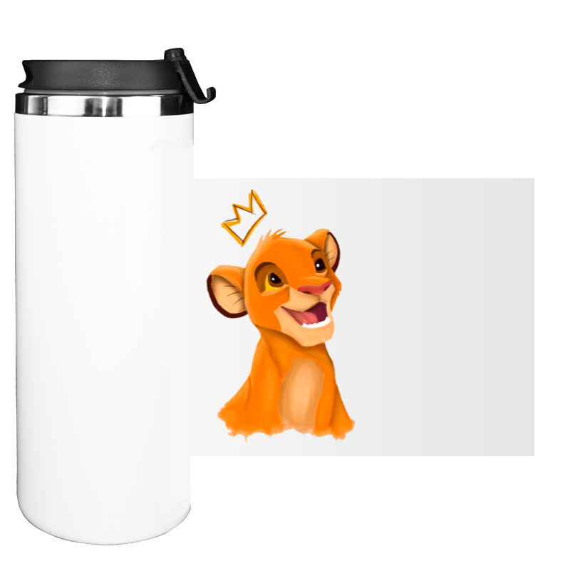 Water Bottle on Tumbler - Lion King Art - Mfest