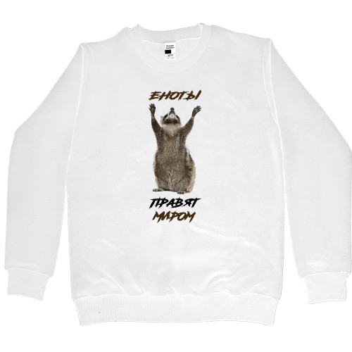 Women's Premium Sweatshirt - Raccoons rule the world - Mfest