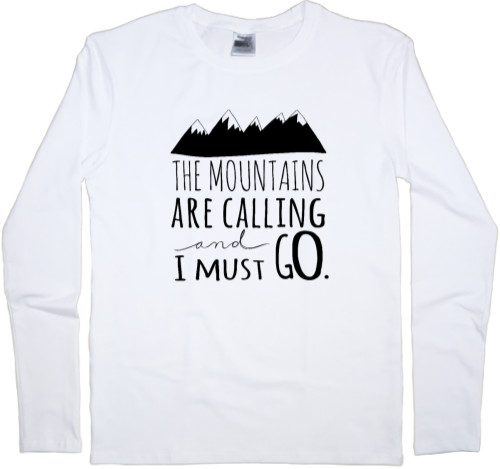 Men's Longsleeve Shirt - The Mountains - Mfest