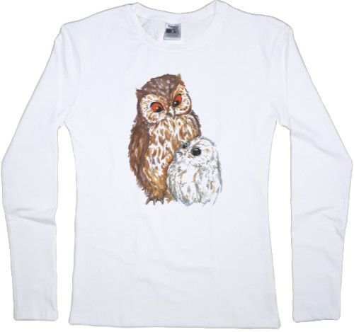 Women's Longsleeve Shirt - Owls - Mfest