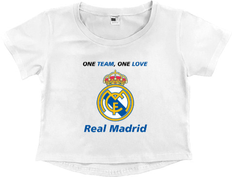 Women's Cropped Premium T-Shirt - Real Madrid - Mfest