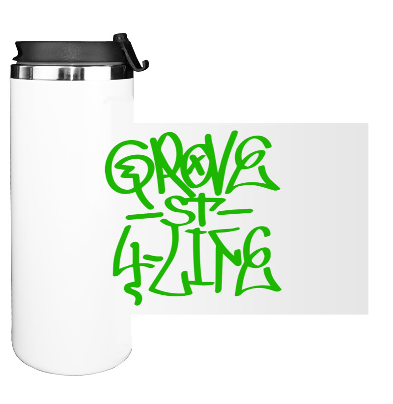 Water Bottle on Tumbler - GROVE STREET (1) - Mfest