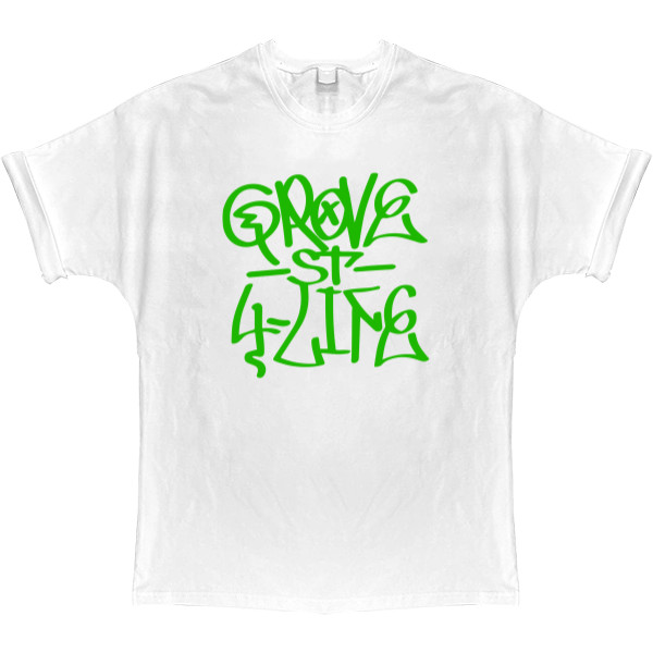 T-shirt Oversize - GROVE STREET (1) - Mfest