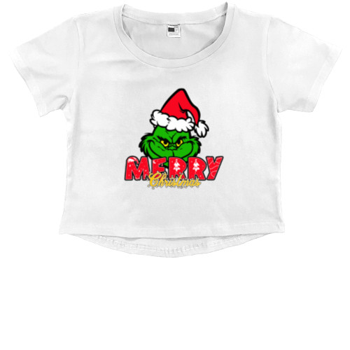 Kids' Premium Cropped T-Shirt - GRINCH 2 - Mfest