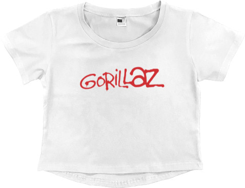 Women's Cropped Premium T-Shirt - Gorillaz (5) - Mfest