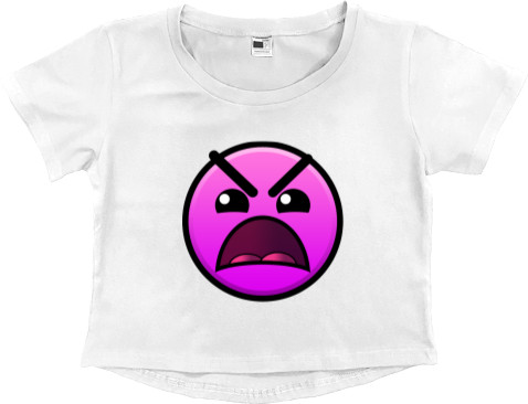 Women's Cropped Premium T-Shirt - GEOMETRY DASH [25] - Mfest