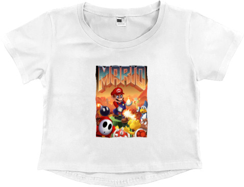 Women's Cropped Premium T-Shirt - MARIO|DOOM - Mfest