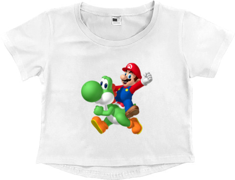 Women's Cropped Premium T-Shirt - MARIO [5] - Mfest