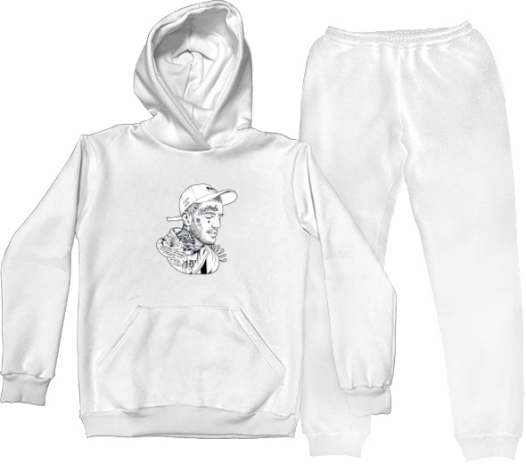 Sports suit for women - Lil Peep (Black&White) - Mfest