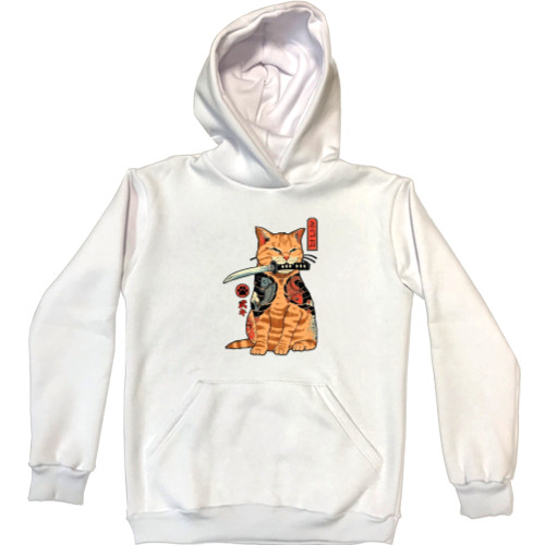 Unisex Hoodie - samurai cat |samurai cat (2) - Mfest