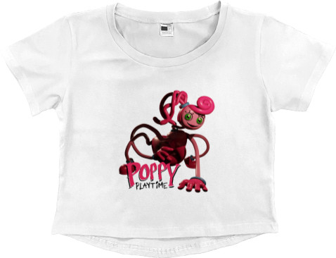 Women's Cropped Premium T-Shirt - Poppy Playtime (Mommy) 5 - Mfest