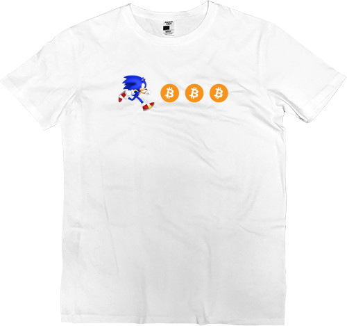 Men’s Premium T-Shirt - SONIC (Bitcoin) - Mfest