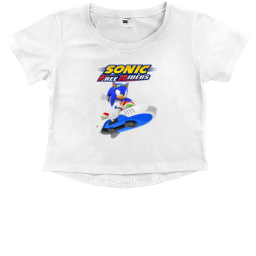 Kids' Premium Cropped T-Shirt - SONIC (38) - Mfest