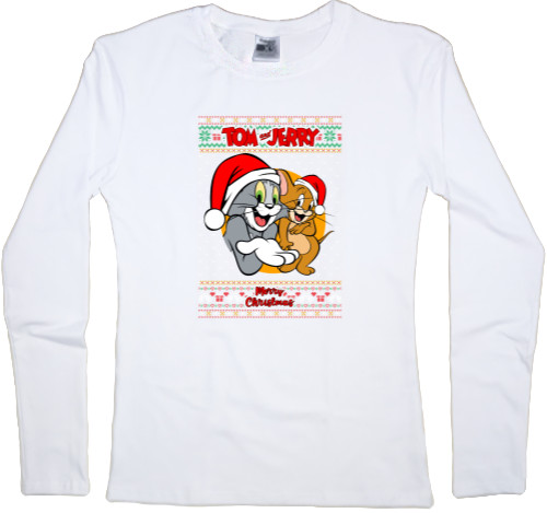 Лонгслив Женский - Tom and Jerry (Christmas) - Mfest