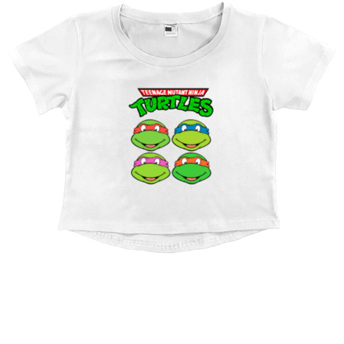 Kids' Premium Cropped T-Shirt - TMNT[6] - Mfest