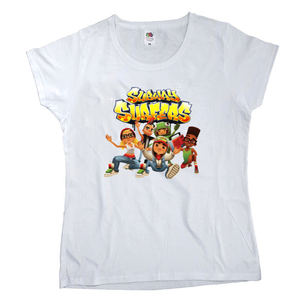 Women's T-shirt Fruit of the loom - Subway Surfers (9) - Mfest