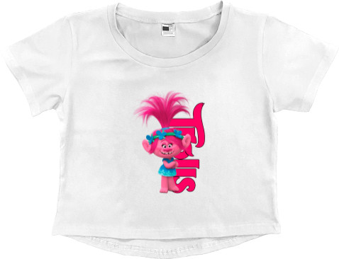 Women's Cropped Premium T-Shirt - Trolls (3) - Mfest