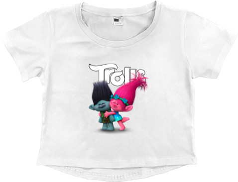 Women's Cropped Premium T-Shirt - Trolls (1) - Mfest