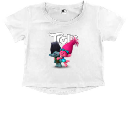 Kids' Premium Cropped T-Shirt - Trolls (1) - Mfest