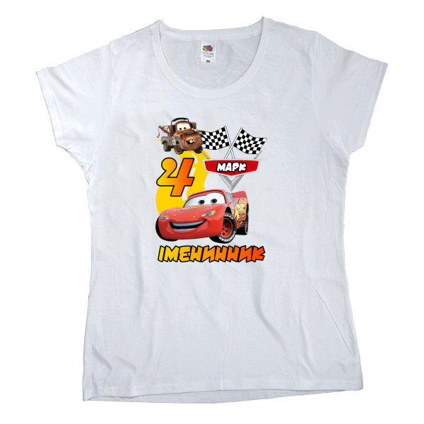 Women's T-shirt Fruit of the loom - CARS / NAME AND NUMBER ARE CHANGED - Mfest