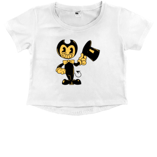 Kids' Premium Cropped T-Shirt - BENDY AND THE INK MACHINE 56 - Mfest