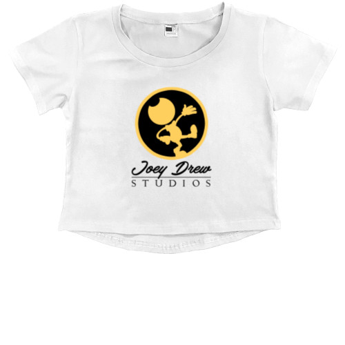 Kids' Premium Cropped T-Shirt - BENDY AND THE INK MACHINE 52 - Mfest